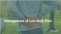 Management of Low Back Pain