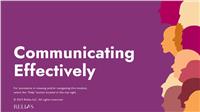 Communicating Effectively