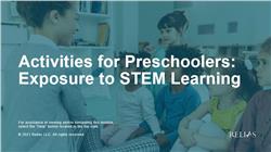 Activities for Preschoolers: Exposure to STEM Learning